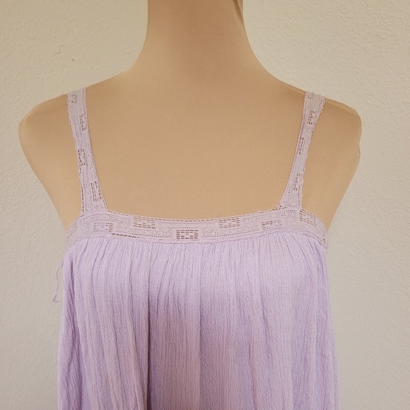 Free People Sweet Thing Tunic Mini Dress in Lilac - Picture 4 of 8